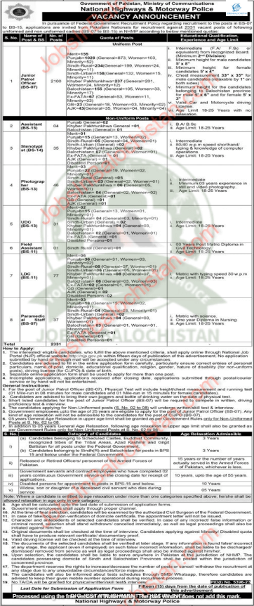 NHMP Jobs Federal