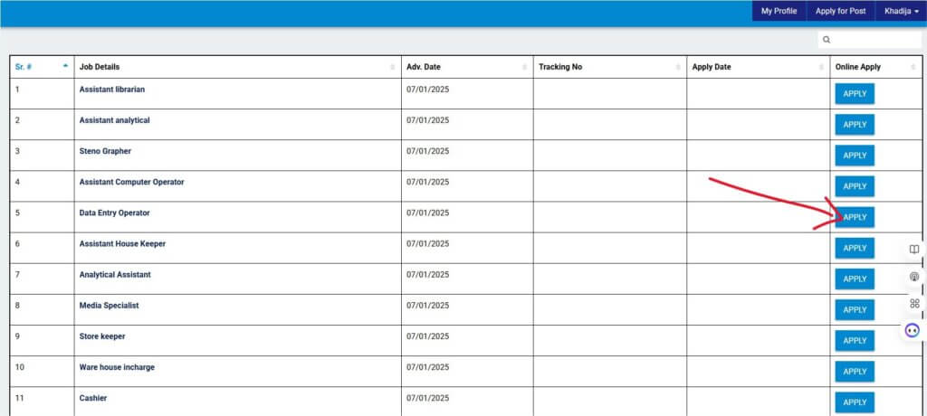 8- Click to Apply for jobs how to apply Health Department job 2025